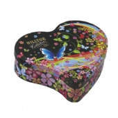 heart shaped chocolate tin