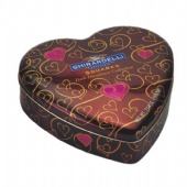 heart shaped chocolate tin