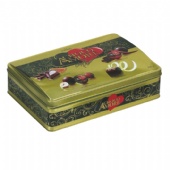 rectangular shaped biscuit tin box