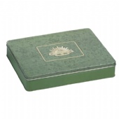 Decorative Rectangular Biscuit Tin with Lid