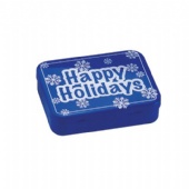 Decorative Rectangular Biscuit Tin with Lid