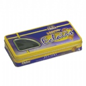 rectangle chocolate tin box with window