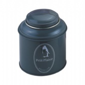 black round tin box