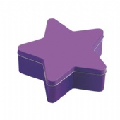 star shaped tin gift box