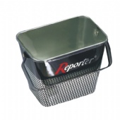 rectangular tin bucket