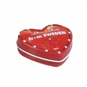 mini heart candy tin box