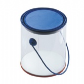 tin bucket with level lid