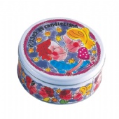 round gift packing tin box