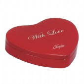 heart gift tin packaging box