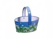 oval Ice tin bucket with handle