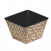 square candle tin box