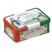 rectangular Spice Tin Box with hinged Lid