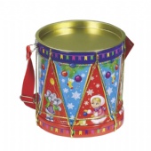 Grade A Recyclable Round Tin Box For Chocolate / Candy / Cookie