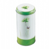 Round Cylinder Printed Candy Tin Can For Cafe Loose Tea Metal Candy Tins