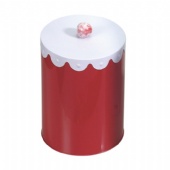 Round Cylinder Printed Candy Tin Box For Cafe Loose Tea Metal Candy Tins