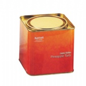 Big Square Tin Box With Inner Lid