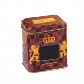 Spice Square Tin Box With Matte Varnish