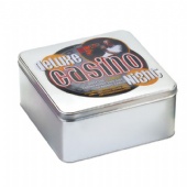 Fashion Food Grade Lunch Tin Boxes Metal Square Tin Box UV Coating Surface