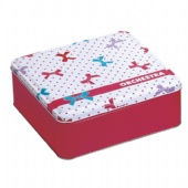 Promotional Gift Metal Square Tin Box For Cookie And Biscuit Cake Storage