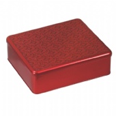 Rectangular Cookie Tin Box with embossed lid