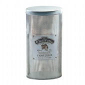 White Metal Wine Tin Box With Embossing