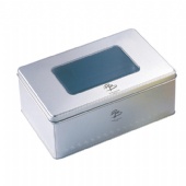 Cosmetic Rectangular Tin Box with window