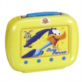 Novelty Rectangular Tin Box Lunch Box With Plastic Handle Rectangular Tin Containers