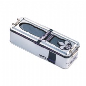 double Layers Rectangular Metal Pencil Tin Box For School Kids With Lock And Embossing