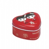 Heart Shaped Candy Tin Can Wedding Chocolate Tin Box CMYK and PMS Printing