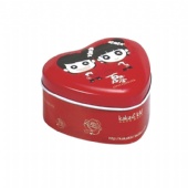 mini heart pill tin box