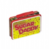 double lid rectangular pill tin box with handle