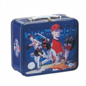 Embossed Lunch Tin Box Eagle Design For Football Fans Collection