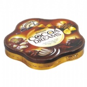 Flower shape chocolate tins packaging