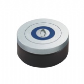 seamless round pill tin box with neck-in body