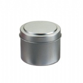 Stackable Shallow Round Tin Box