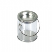 Clear Container With Metal Pull Tabs