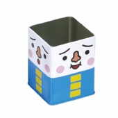 square popcorn tin box