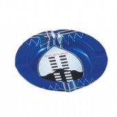 round shaped tin ashtray