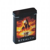 hinged lid Rectangular Cigarette Tin Box