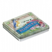 rectangular cigarette tin box with embossing