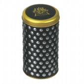 embossed round cigarette tin box