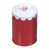 round cigarette tin box with handle