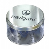 round cigarette tin box with PET body