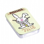 rectangular cigarette tin box with slide lid