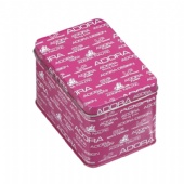 printed rectangular cigarette tin box